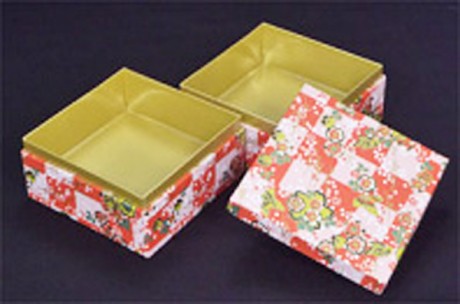 ミニ友禅二段重箱